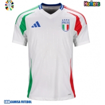 Camisa de Futebol Itália Equipamento Secundário Europeu 2024 Manga Curta